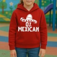 0% Mexican Funny Cinco De Mayo Kids Hoodie thumb 3