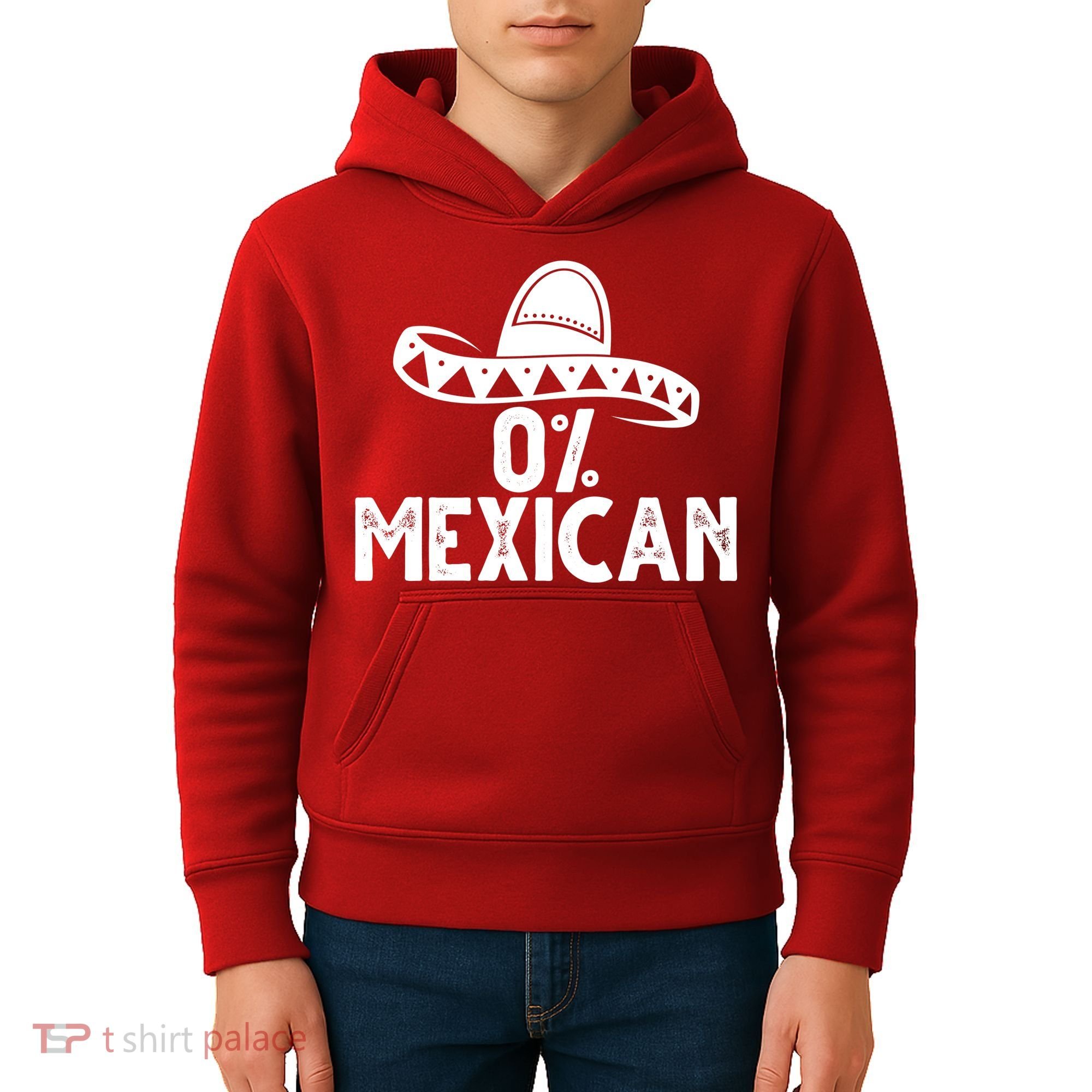 0% Mexican Funny Cinco De Mayo Kids Hoodie