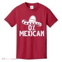 0% Mexican Funny Cinco De Mayo Kids T-Shirt thumb 0