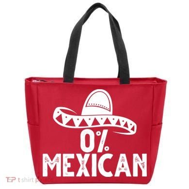 0% Mexican Funny Cinco De Mayo Tote Bag