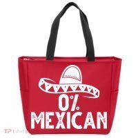 0% Mexican Funny Cinco De Mayo Tote Bag thumb 0