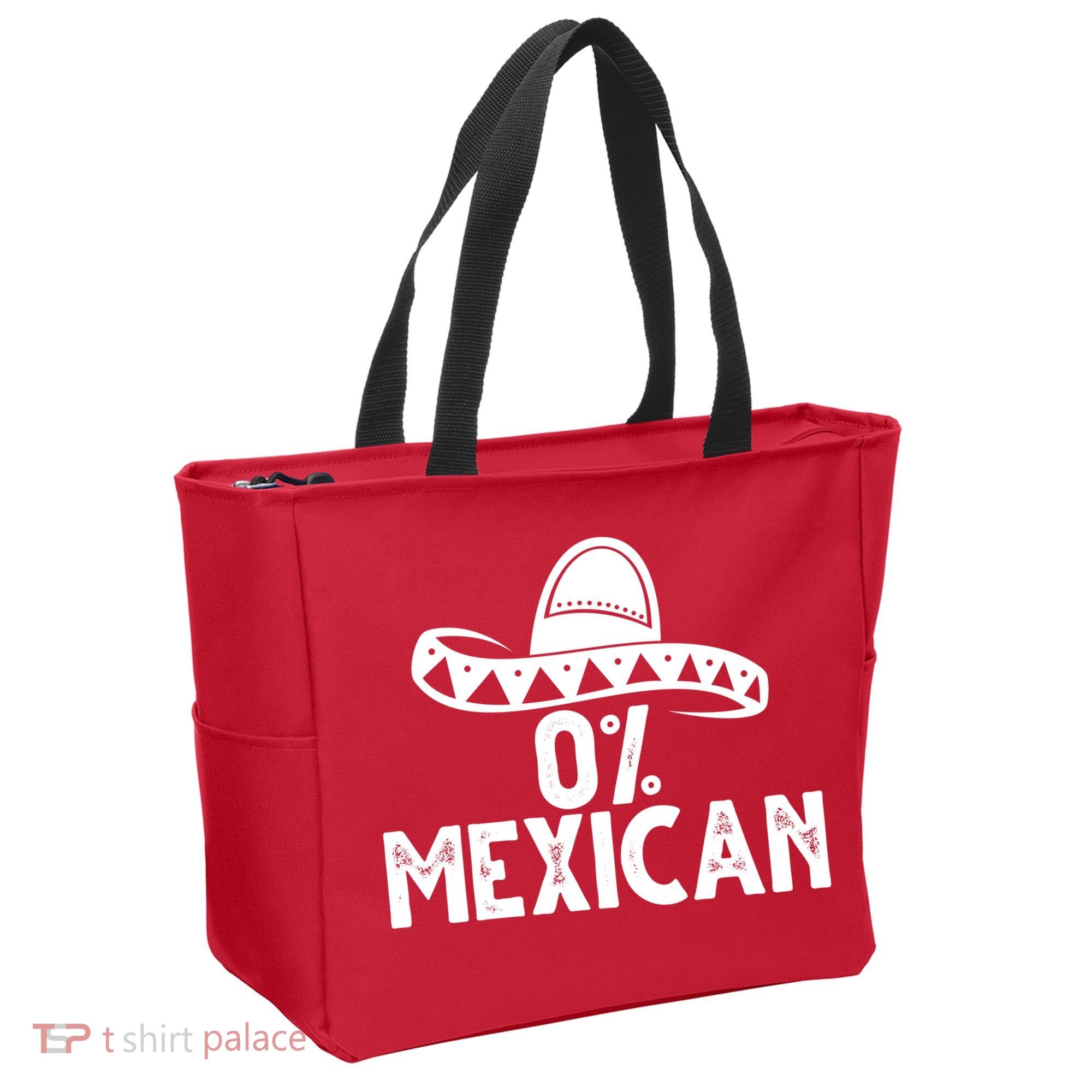 0% Mexican Funny Cinco De Mayo Tote Bag