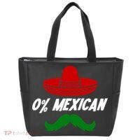 0% Mexican Fiesta Party Cinco De Mayo Funny Tote Bag thumb 0