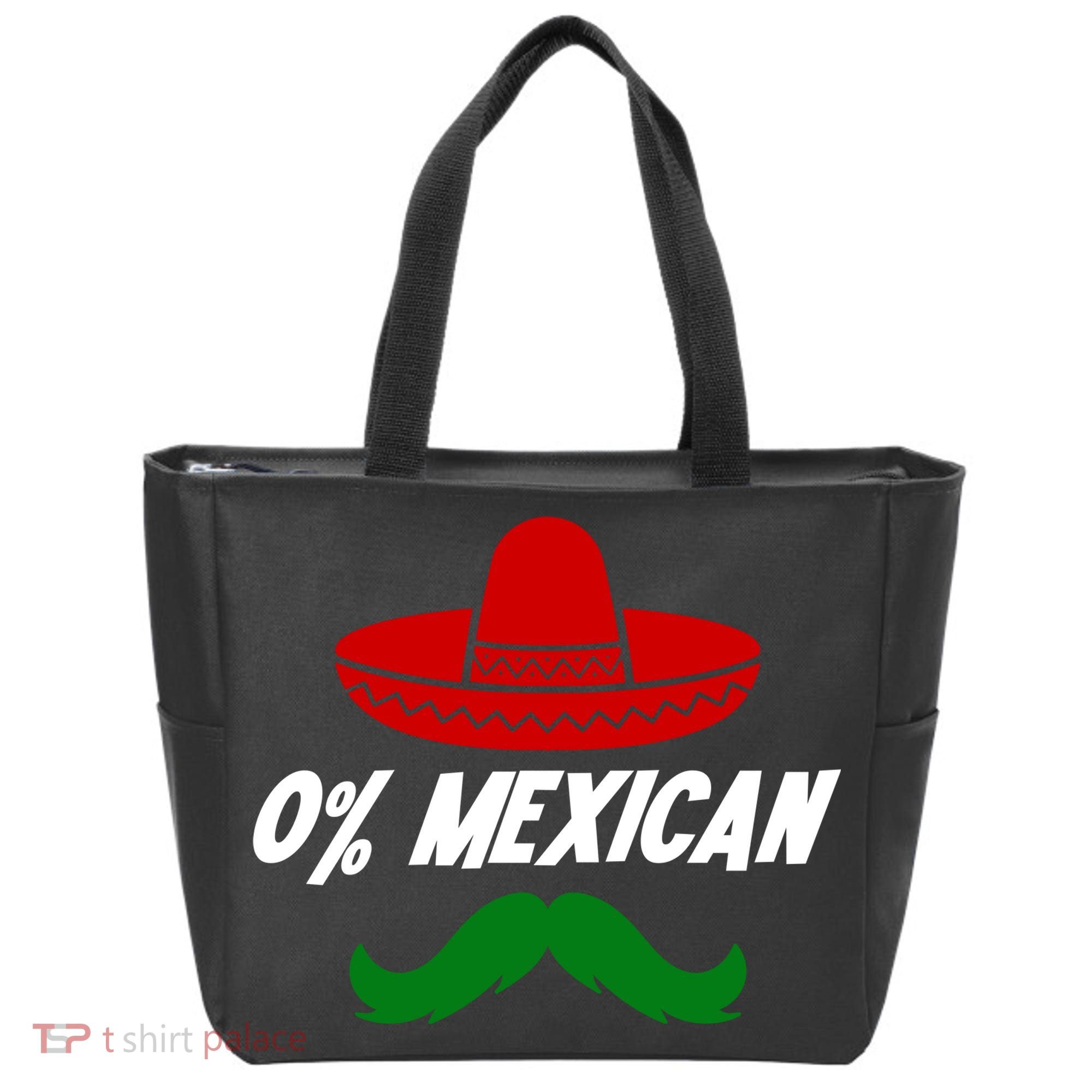 0% Mexican Fiesta Party Cinco De Mayo Funny Tote Bag