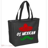 0% Mexican Fiesta Party Cinco De Mayo Funny Tote Bag thumb 2