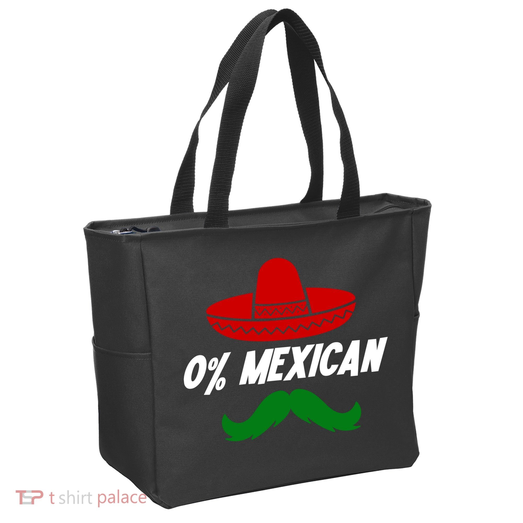 0% Mexican Fiesta Party Cinco De Mayo Funny Tote Bag