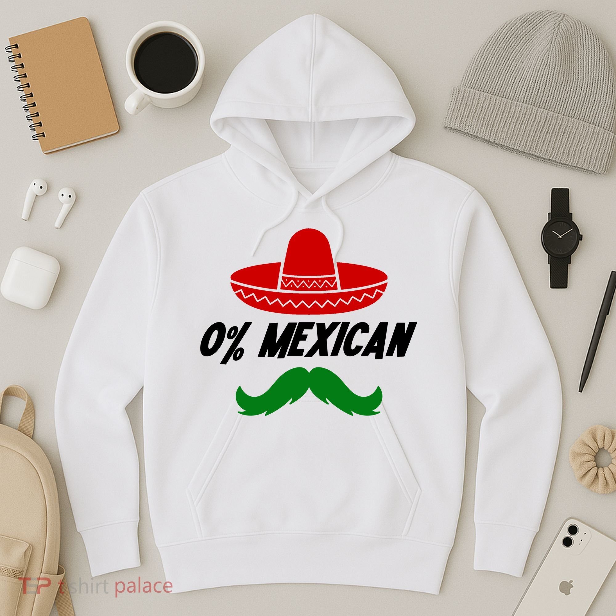 0% Mexican Fiesta Party Cinco De Mayo Funny Hoodie