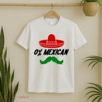 0% Mexican Fiesta Party Cinco De Mayo Funny T-Shirt thumb 2