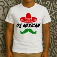 0% Mexican Fiesta Party Cinco De Mayo Funny T-Shirt thumb 3