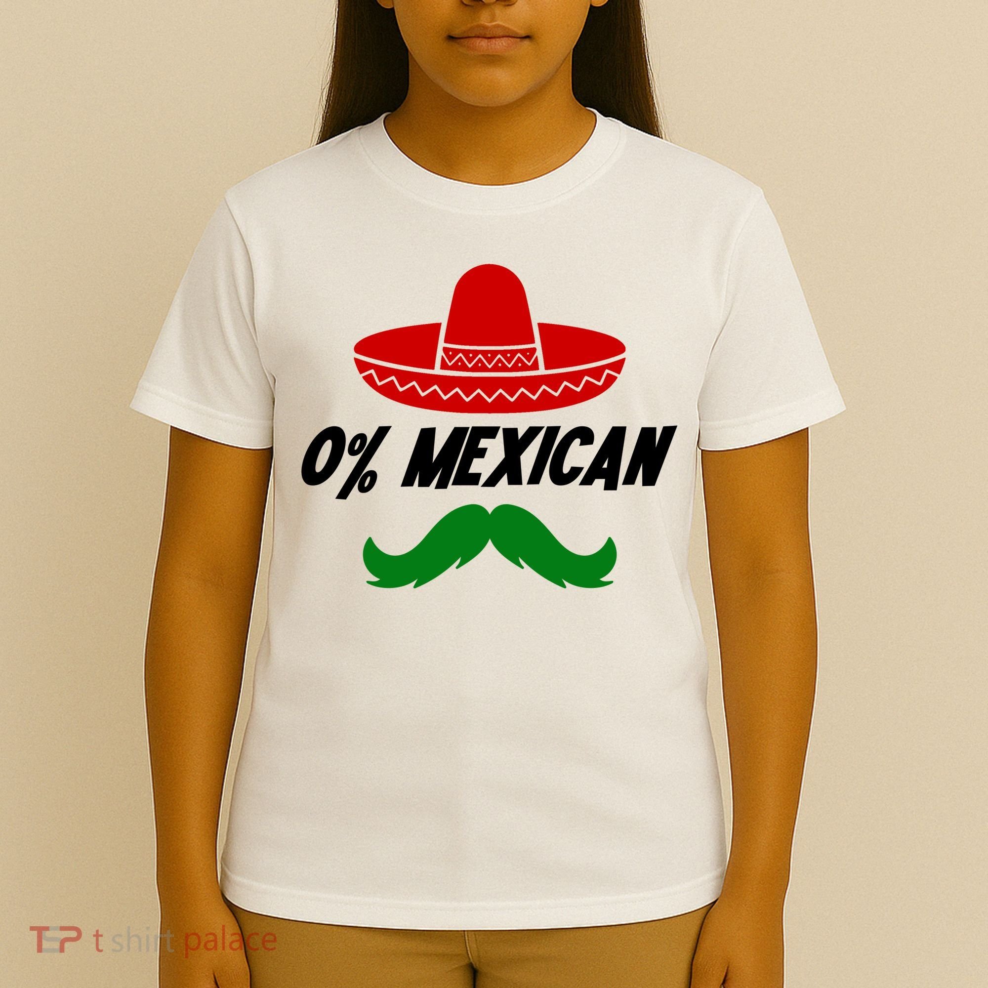 0% Mexican Fiesta Party Cinco De Mayo Funny T-Shirt