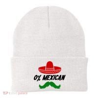 0% Mexican Fiesta Party Cinco De Mayo Funny Beanie thumb 0
