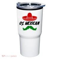 0% Mexican Fiesta Party Cinco De Mayo Funny Tumbler thumb 0