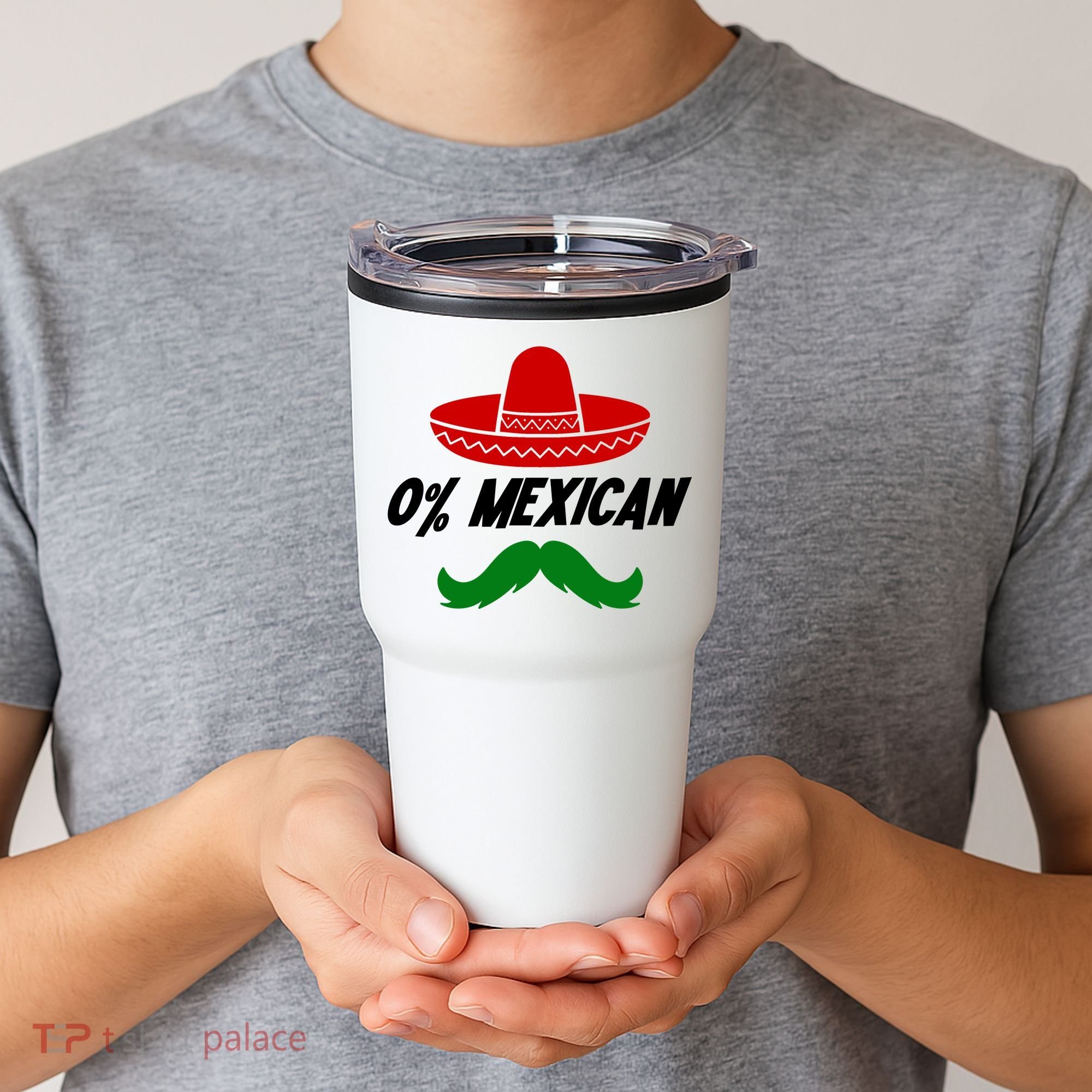 0% Mexican Fiesta Party Cinco De Mayo Funny Tumbler