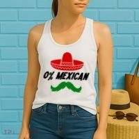0% Mexican Fiesta Party Cinco De Mayo Funny Women's Tank Top thumb 2