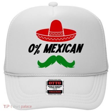 0% Mexican Fiesta Party Cinco De Mayo Funny Hat