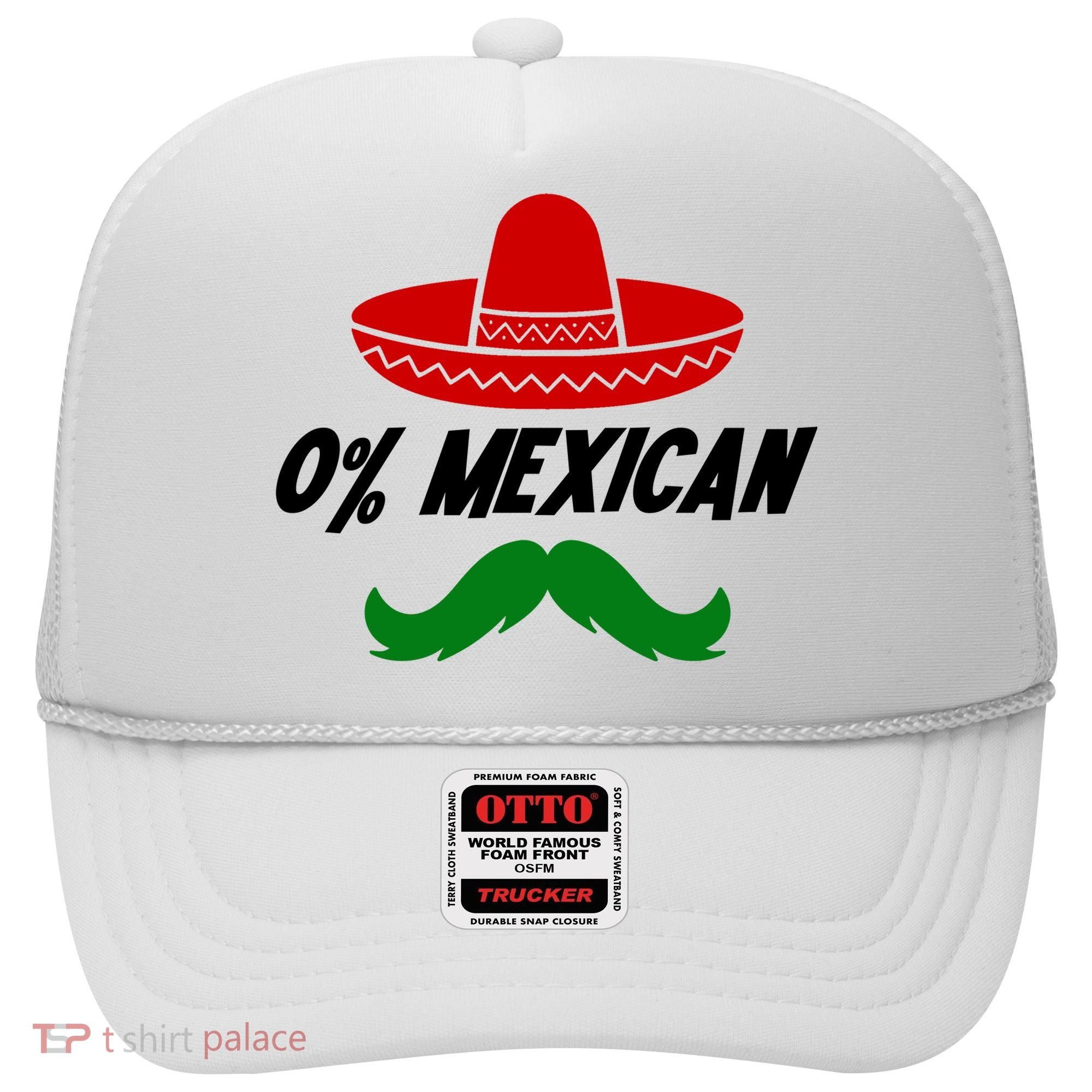 0% Mexican Fiesta Party Cinco De Mayo Funny Hat
