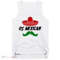 0% Mexican Fiesta Party Cinco De Mayo Funny Tank Top thumb 0