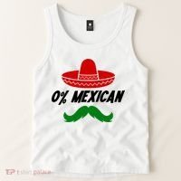 0% Mexican Fiesta Party Cinco De Mayo Funny Tank Top thumb 2