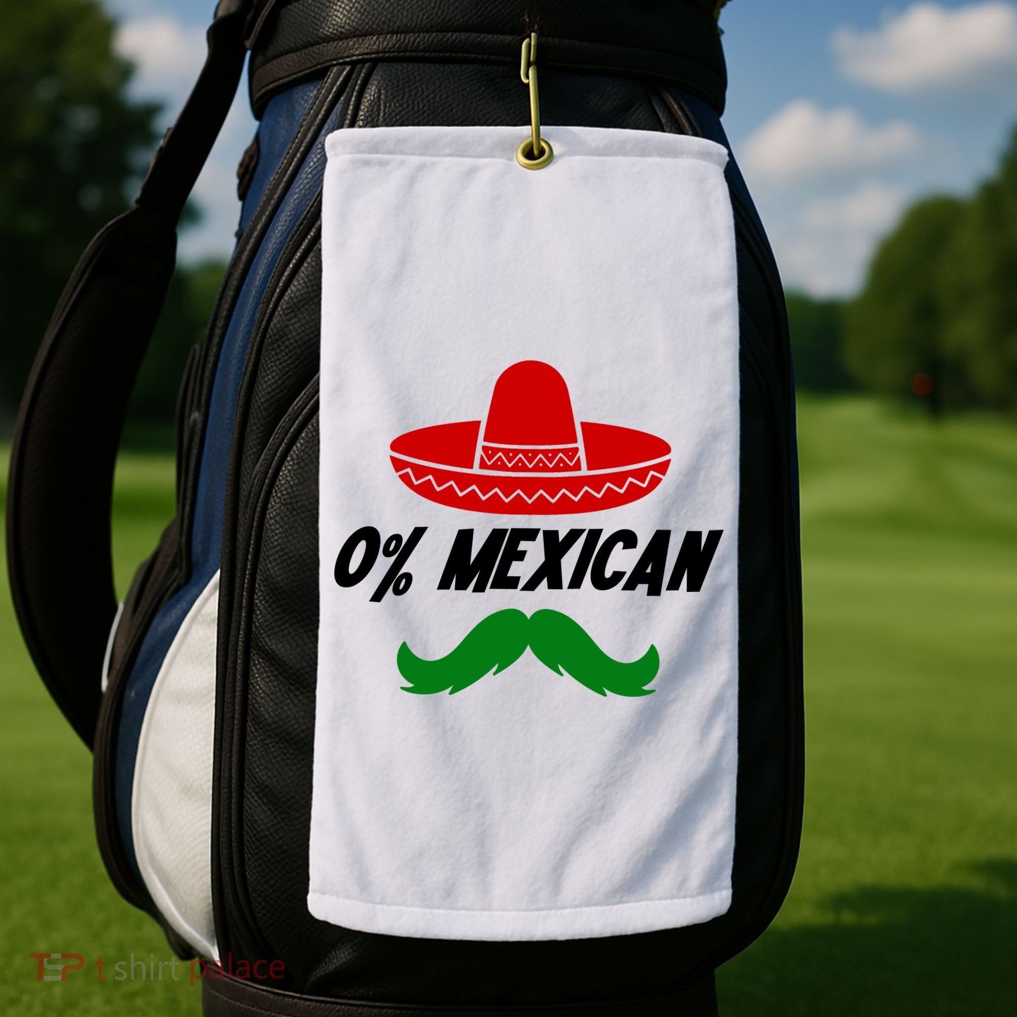0% Mexican Fiesta Party Cinco De Mayo Funny Golf Towel