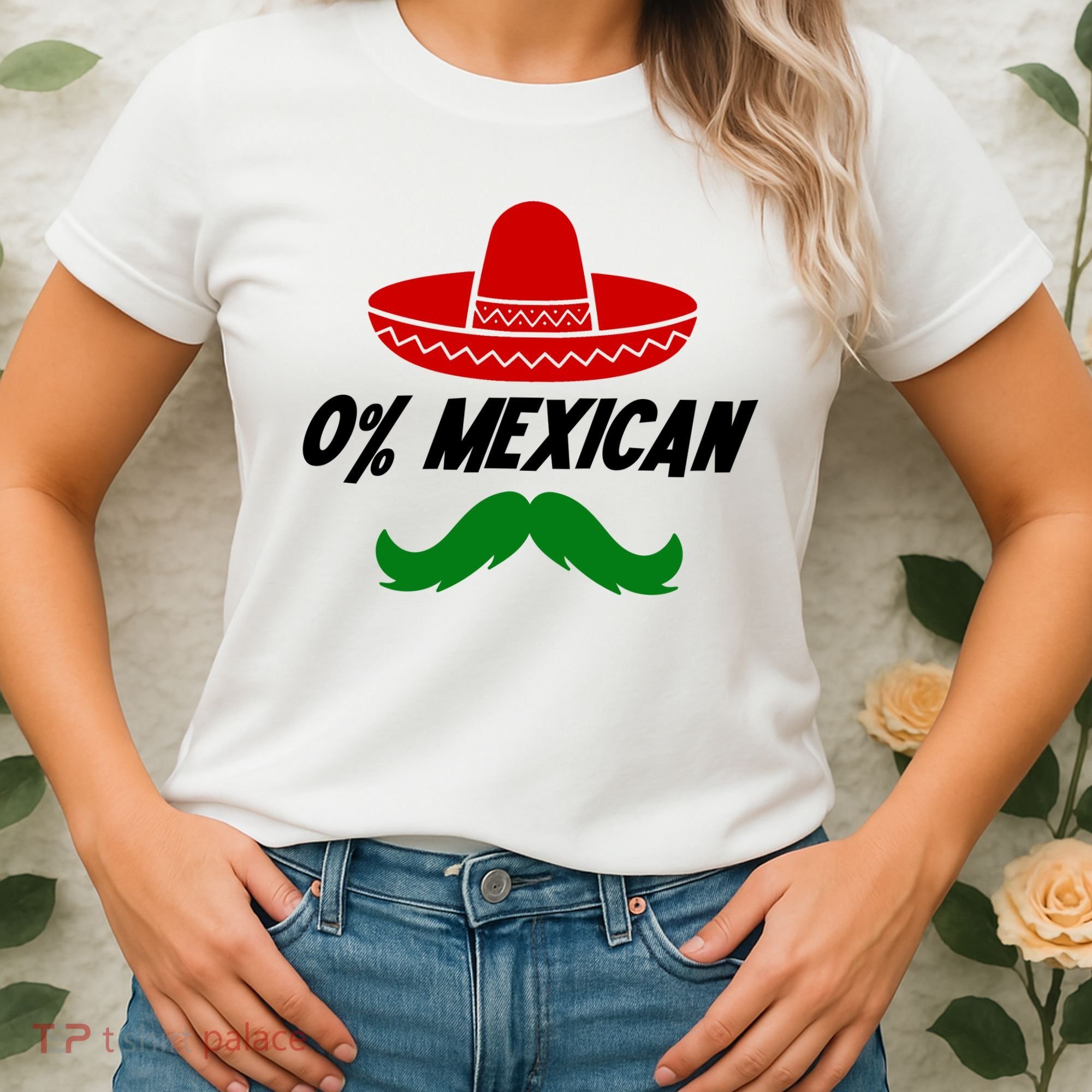 0% Mexican Fiesta Party Cinco De Mayo Funny Women's T-Shirt