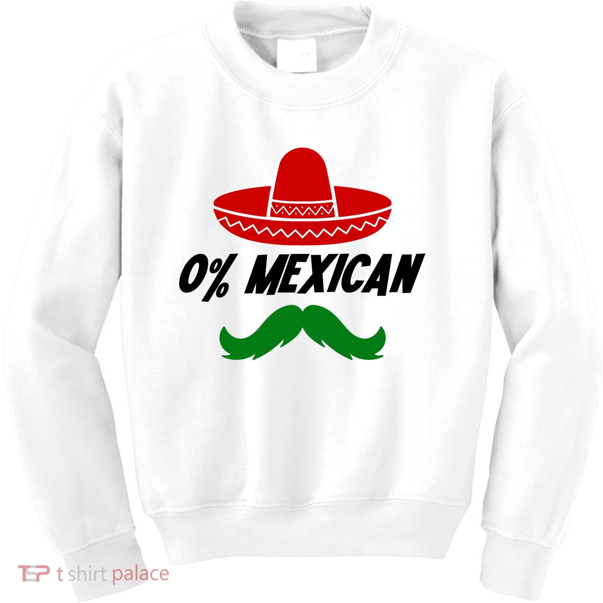 0% Mexican Fiesta Party Cinco De Mayo Funny Kids Sweatshirt
