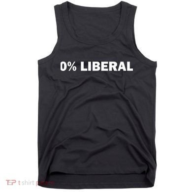 0 Percent Liberal Funny Halloween Costume Gift Idea Tank Top