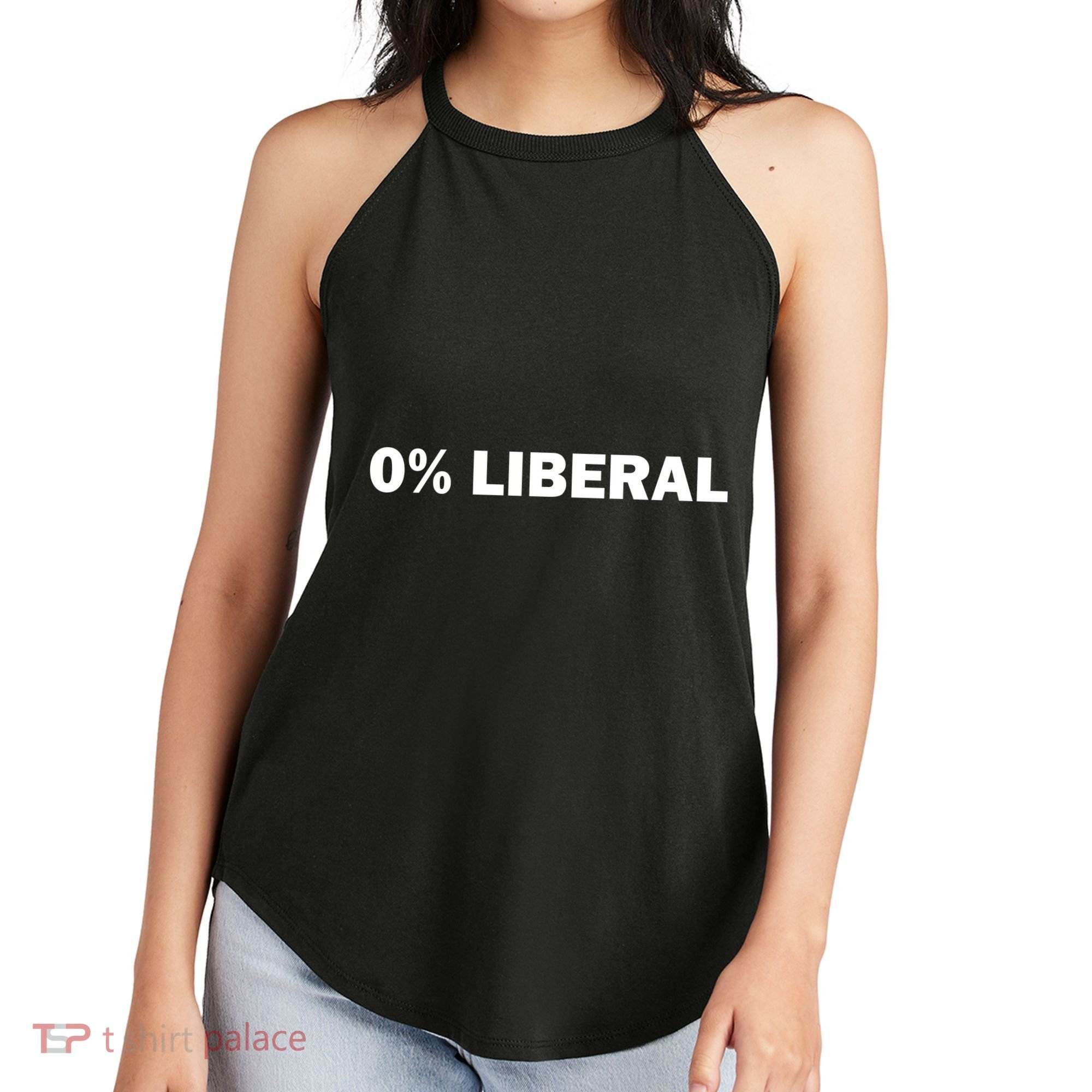 0 Percent Liberal Funny Halloween Costume Gift Idea Women's Perfect Tri Rocker Tank