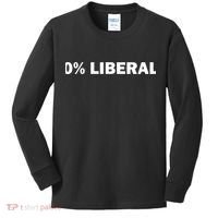 0 Percent Liberal Funny Halloween Costume Gift Idea Kids Long Sleeve Shirt thumb 0