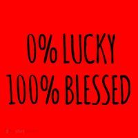 0 Percent Lucky 100 Percent Blessed Slogan Cool Gift Santa Hat thumb 1