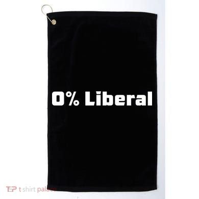 0 Percent Liberal Golf Towel
