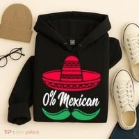 0 Percent Mexican Funny Hoodie thumb 4