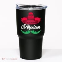 0 Percent Mexican Funny Tumbler thumb 0