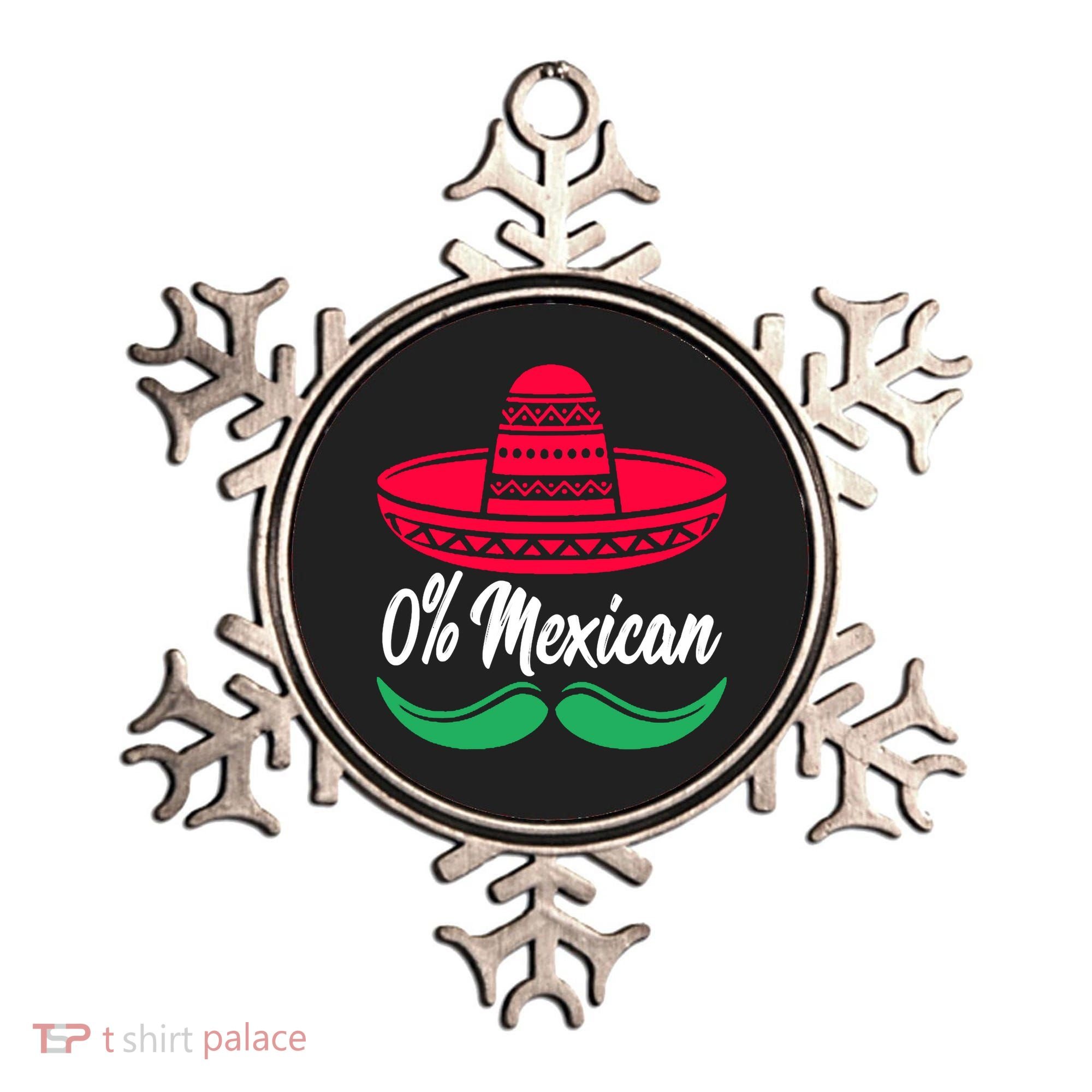 0 Percent Mexican Funny Ornament
