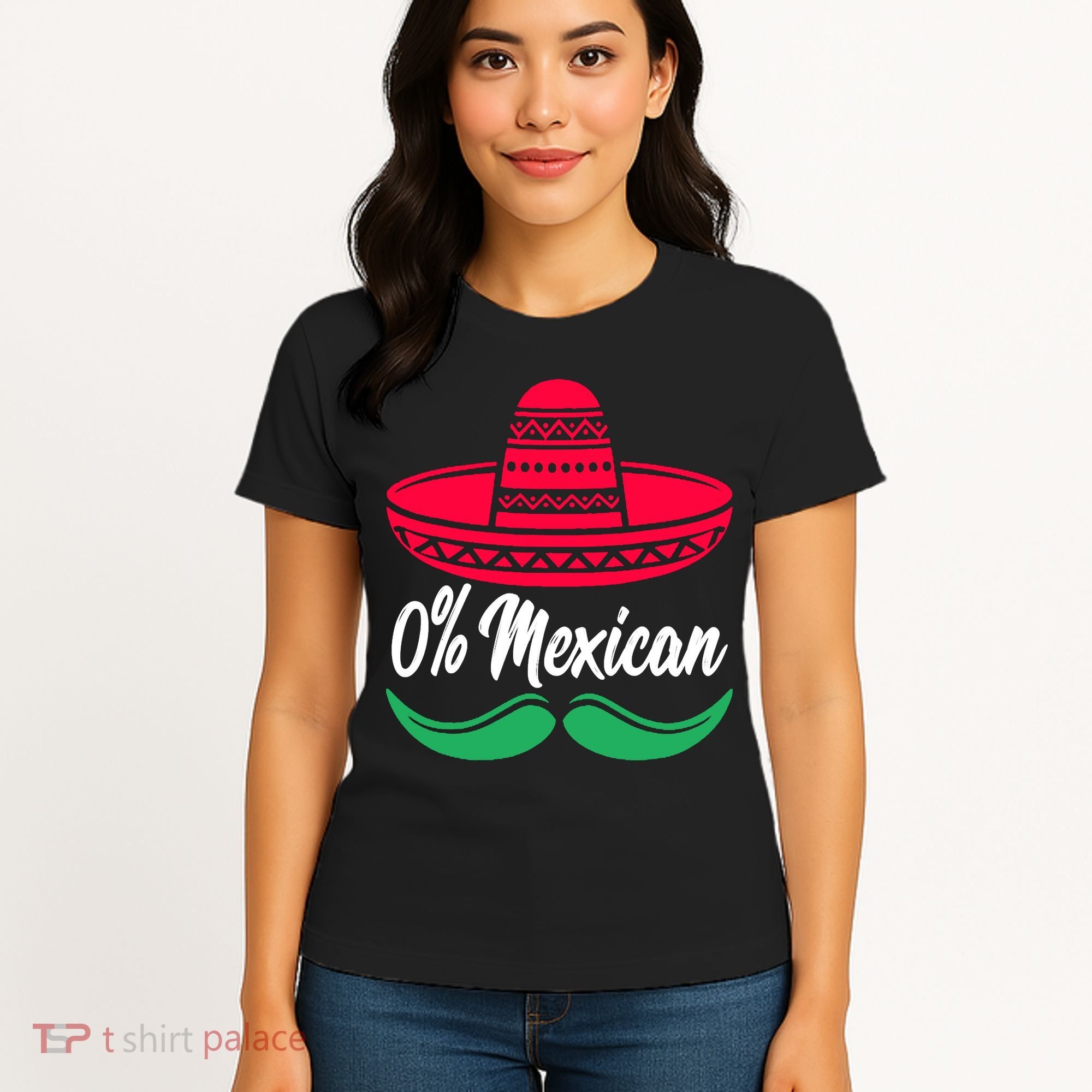 0 Percent Mexican Funny Women's T-Shirt
