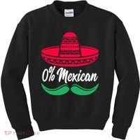 0 Percent Mexican Funny Kids Sweatshirt thumb 0