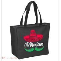 0 Percent Mexican Funny Tote Bag thumb 2