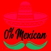 0 Percent Mexican Funny Santa Hat thumb 1