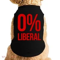 0% Zero Percent Liberal Conservative Doggie Tank thumb 0