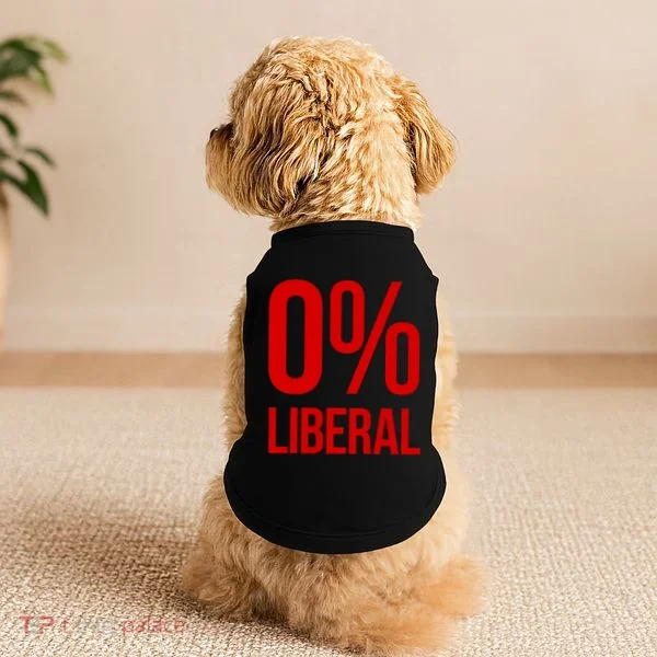 0% Zero Percent Liberal Conservative Doggie Tank