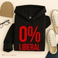 0% Zero Percent Liberal Conservative Hoodie thumb 4