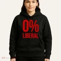 0% Zero Percent Liberal Conservative Hoodie thumb 5