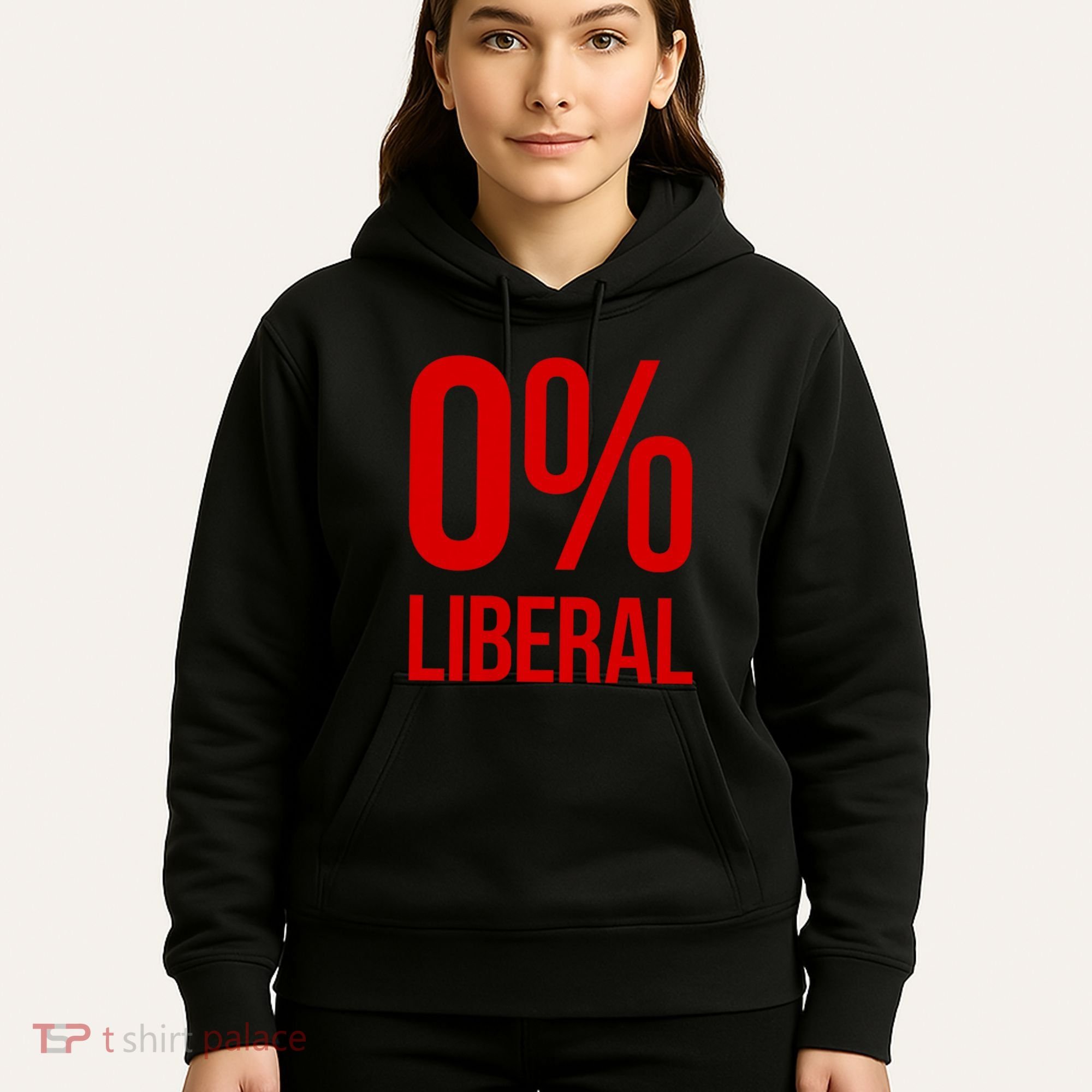 0% Zero Percent Liberal Conservative Hoodie