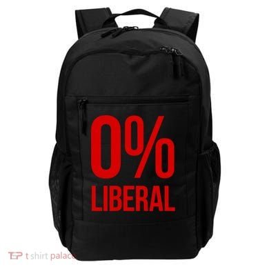 0% Zero Percent Liberal Conservative Backpack