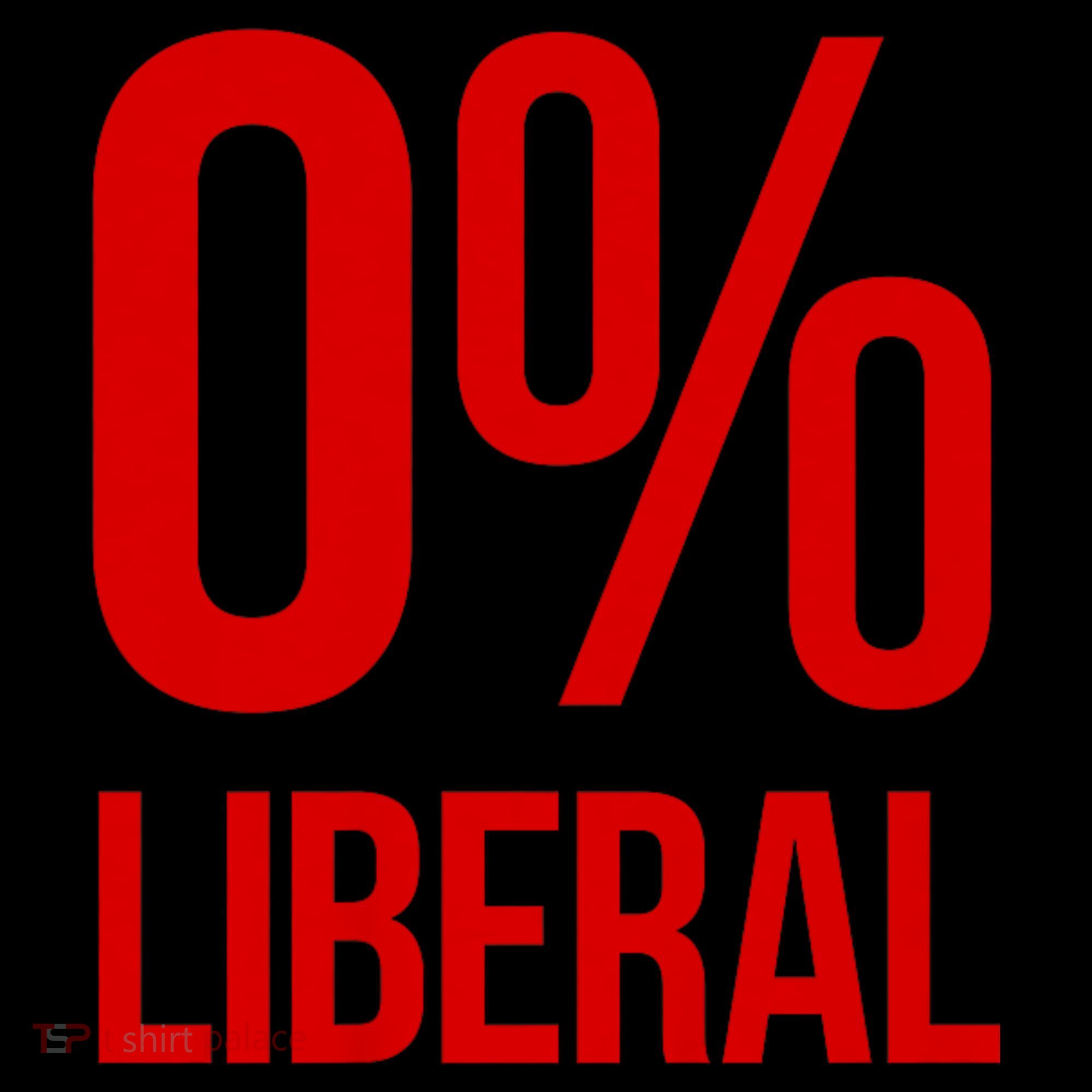 0% Zero Percent Liberal Conservative Women's Hoodie