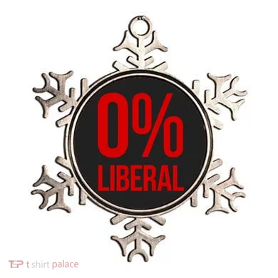 0% Zero Percent Liberal Conservative Ornament