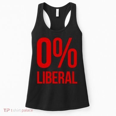 0% Zero Percent Liberal Conservative Women's Tank Top