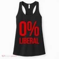 0% Zero Percent Liberal Conservative Women's Tank Top thumb 0