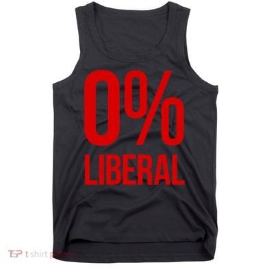 0% Zero Percent Liberal Conservative Tank Top