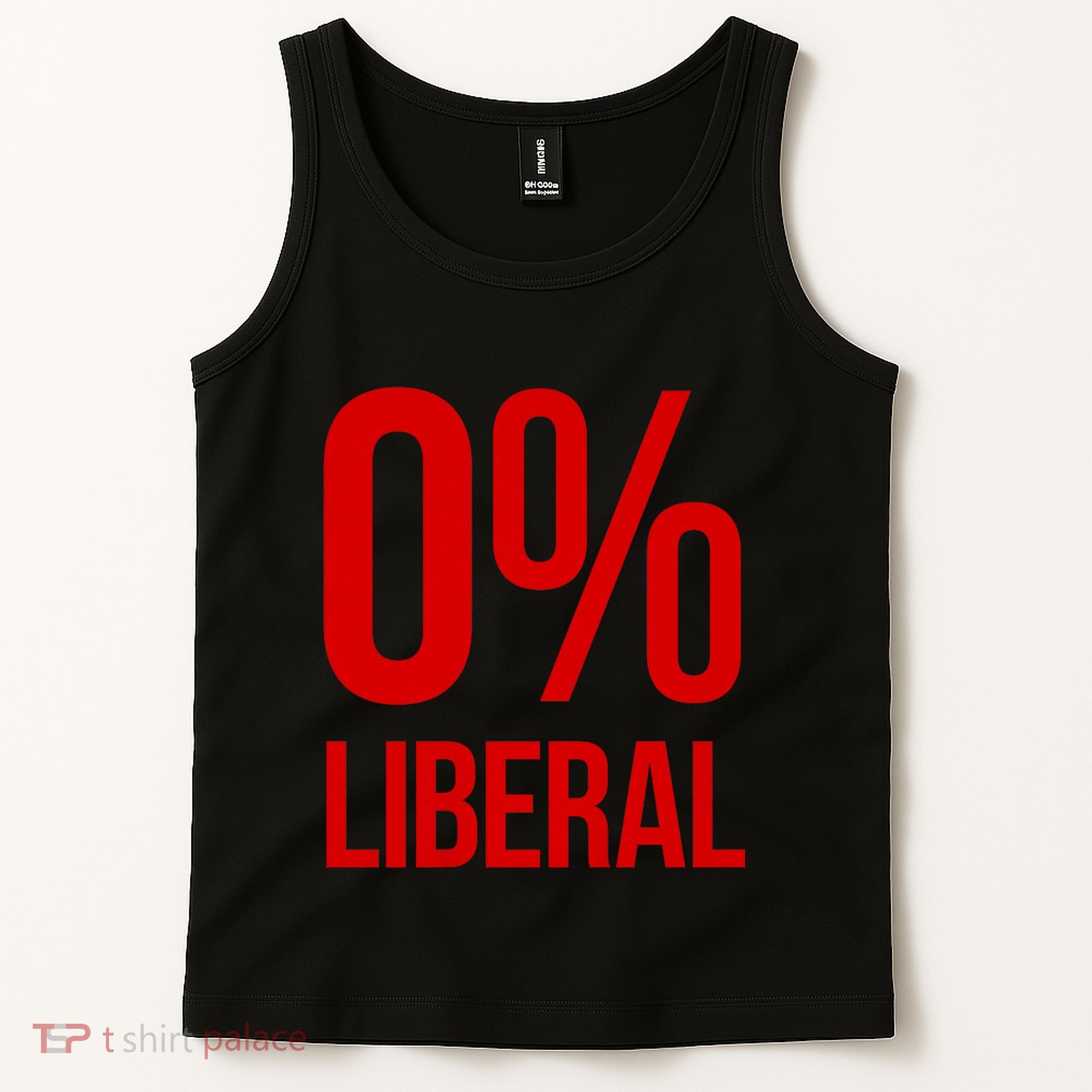 0% Zero Percent Liberal Conservative Tank Top