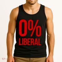 0% Zero Percent Liberal Conservative Tank Top thumb 3